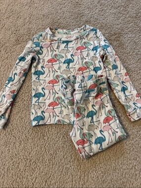 Vineyard Vines Girls Flamingo Print Pajama Set